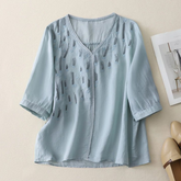 Pure Cotton Embroidered Womens Top