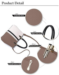 Women’s Retro Leather Crossbody Handbag – Multi-Carry Shoulder Bag with Zipper Closure & Spacious Interior