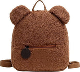 Plush Teddy Bear Backpack – Soft Stuffed Animal Mini Daypack with Adjustable Straps for Kids, Teens & Women