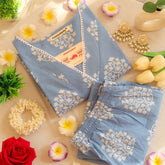 Aasmani Love Lace Suit Set - Sukoon 2.0 (Slim Fit)