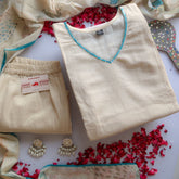 Ivory Glow Festive Slim fit Suit Set - SALE