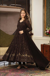 Faux Georgette Anarkali Suit Set