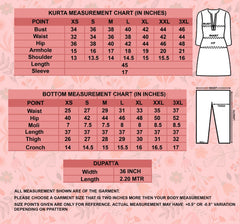 Off-White Embroidered Kurta Set with Trouser & Dupatta