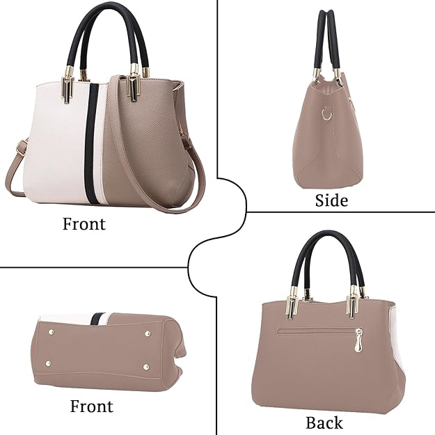 Women’s Retro Leather Crossbody Handbag – Multi-Carry Shoulder Bag with Zipper Closure & Spacious Interior