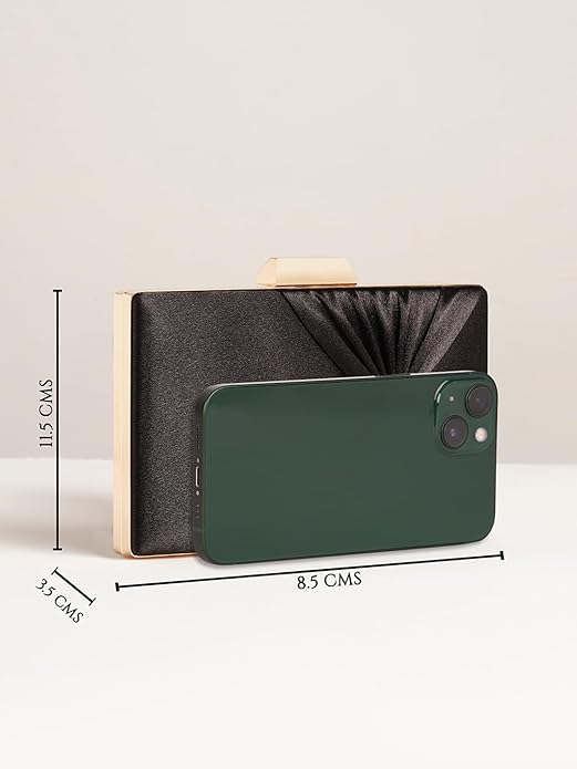 Women’s Bow Frame Clutch with Detachable Chain Strap – Elegant Evening Purse Wallet