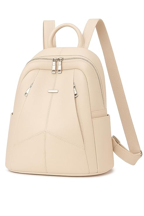 Women’s Anti-Theft Convertible Backpack Purse – Multi-Way Carry Leather-Texture Travel & College Bag with Hidden Pocket