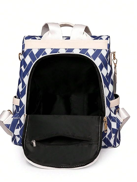 Women’s Anti-Theft Backpack – Compact 12L Water-Resistant Bag with Hidden Zippers for Laptop, Travel & Daily Use