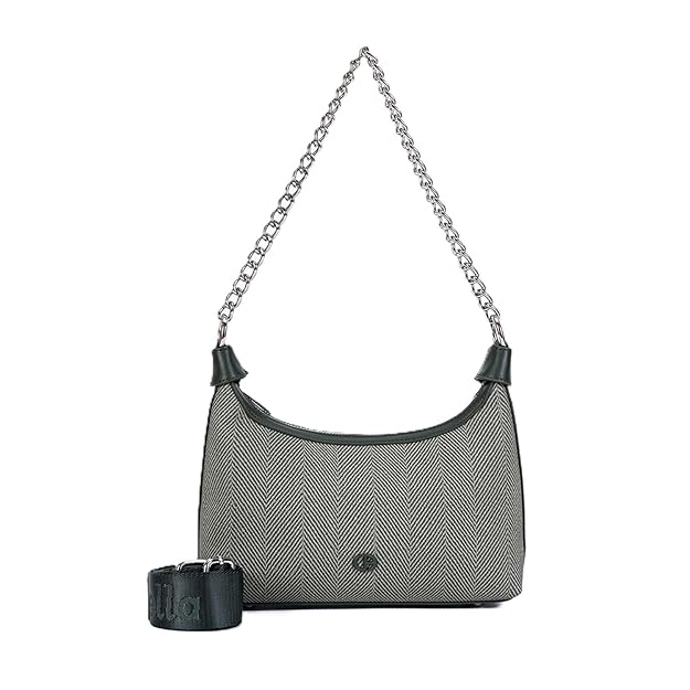 Women’s Stylish Faux Leather Shoulder Handbag – Trendy Crossbody Sling Bag with Adjustable Strap (Army Green)