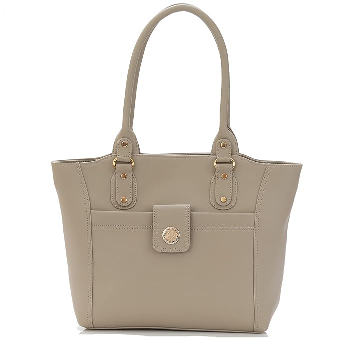 Women's Multi-Use Handbag & Shoulder Bag for School, Office & Daily Use – Stylish Lightweight Tote (Black/Grey)