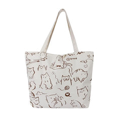 Large Capacity Canvas Tote Bag for Women – Stylish Shoulder Handbag with Inner Pocket for Travel, Office & Daily Use