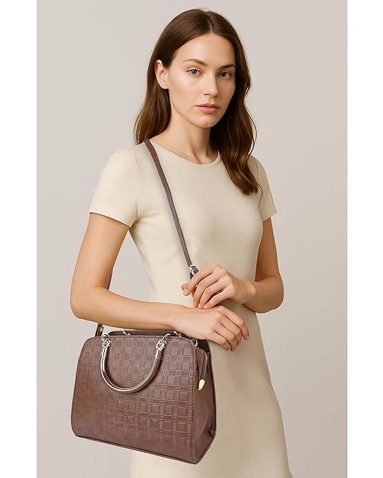 Women’s Faux Leather Shoulder Handbag – Stylish Crossbody Purse with Adjustable Sling Strap for Daily, Office & Casual Use