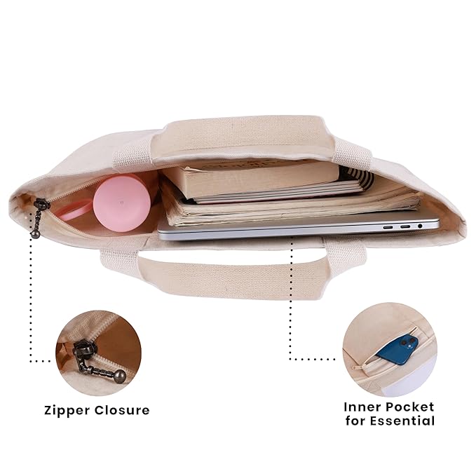 Cute Genes Foldable Reusable Tote Bag with Zip