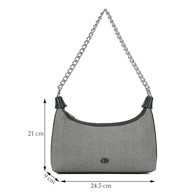 Women’s Stylish Faux Leather Shoulder Handbag – Trendy Crossbody Sling Bag with Adjustable Strap (Army Green)