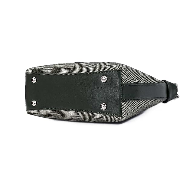 Women’s Stylish Faux Leather Shoulder Handbag – Trendy Crossbody Sling Bag with Adjustable Strap (Army Green)