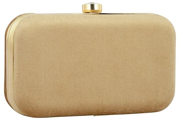 Handmade Embroidered Box Clutch for Women – Beaded Evening Purse with Detachable Chain Strap for Weddings & Parties