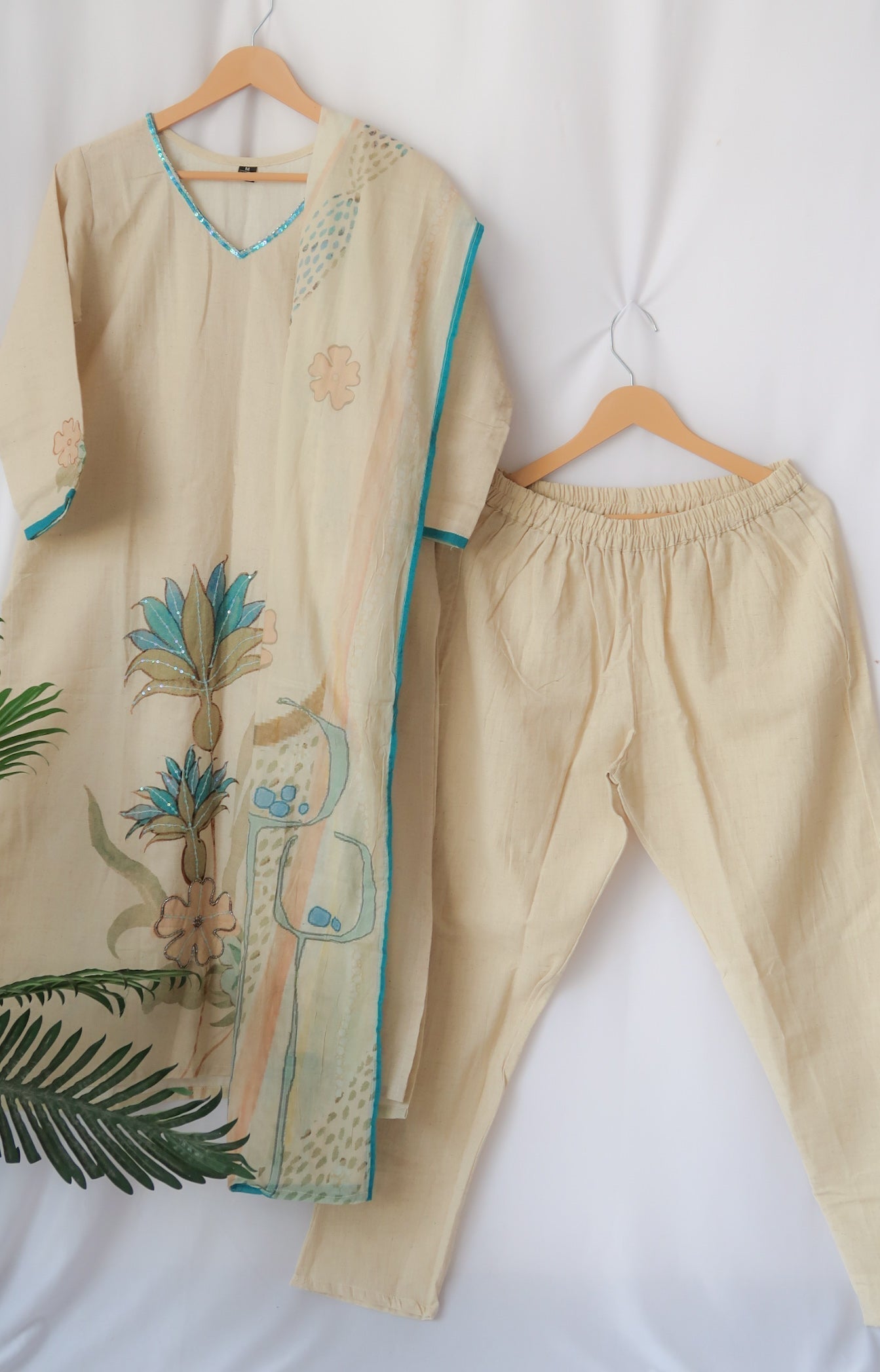 Ivory Glow Festive  Slim fit Suit Set - SALE